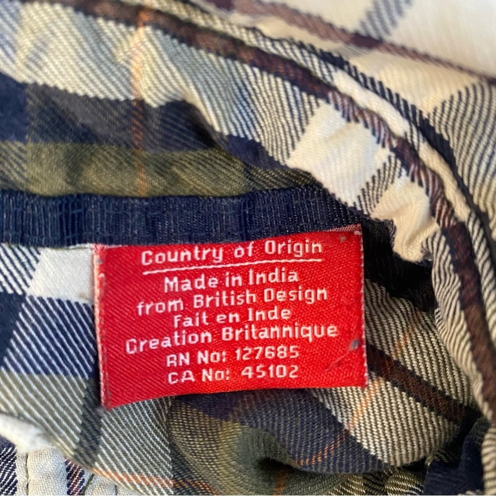Super dry co. Inc Japan plaid blue green size small - Picture 7 of 10